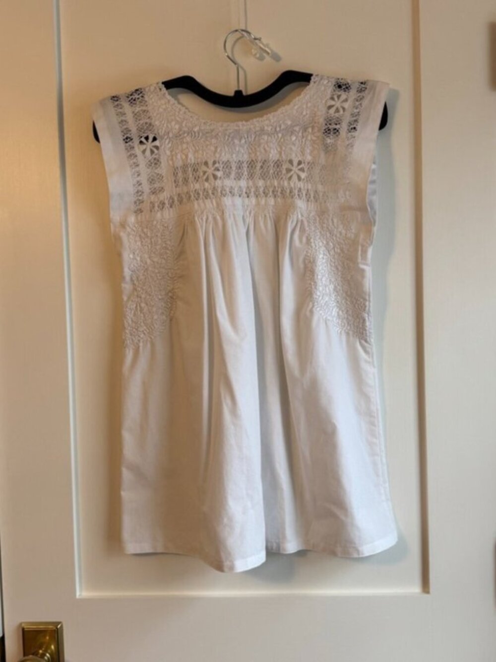 Mi Golondrina Flores Blouse with Deshilado Lace - Picture 3 of 5
